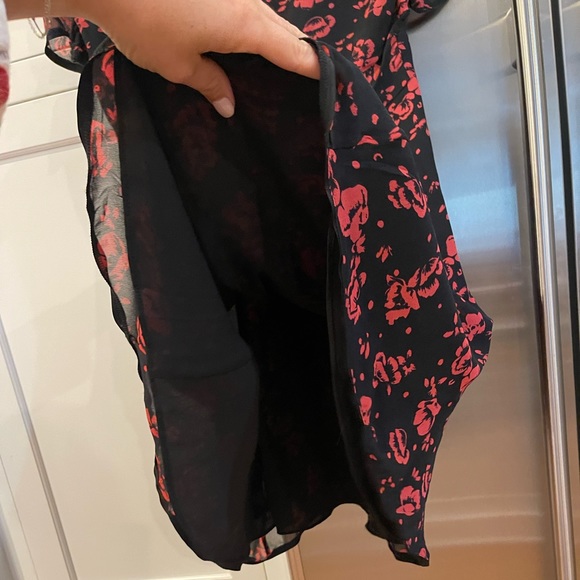 All Saints Floral and Black Dress Size 6 - Picture 5 of 8